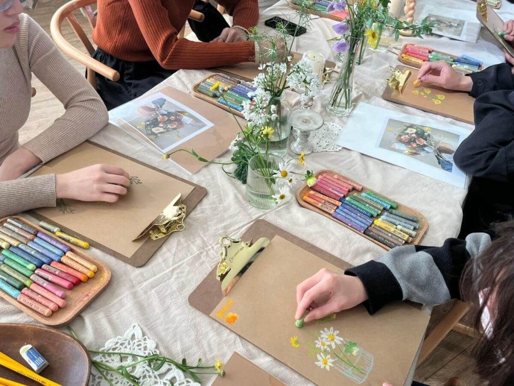 租借台中藝文空間舉辦油畫課程